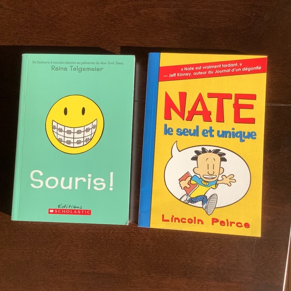 2 French Books 🙀✨2/$15✨🙀 Souris! & Nate - Picture 1 of 2